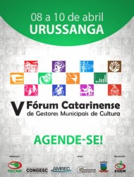 Você está visualizando atualmente Abertas inscrições para o V Fórum Catarinense de Gestores Municipais de Cultura