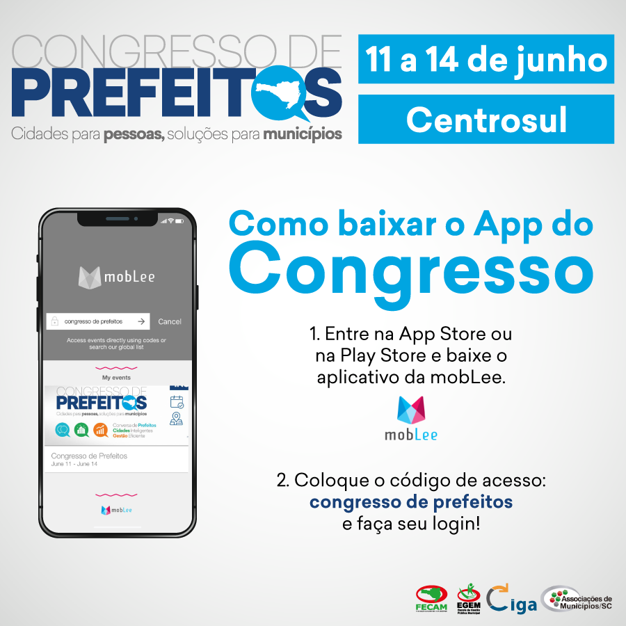 Leia mais sobre o artigo FECAM lança aplicativo do Congresso de Prefeitos