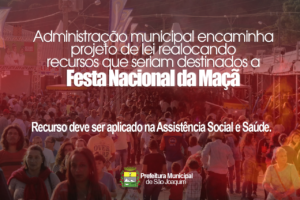 Leia mais sobre o artigo Administração municipal encaminha projeto de lei realocando recursos que seriam destinados a Festa Nacional da Maçã