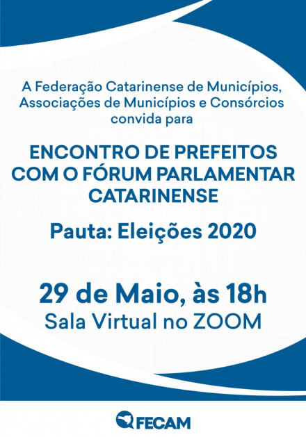 Você está visualizando atualmente FECAM quer ouvir posição da bancada federal catarinense sobre eleições em 2020