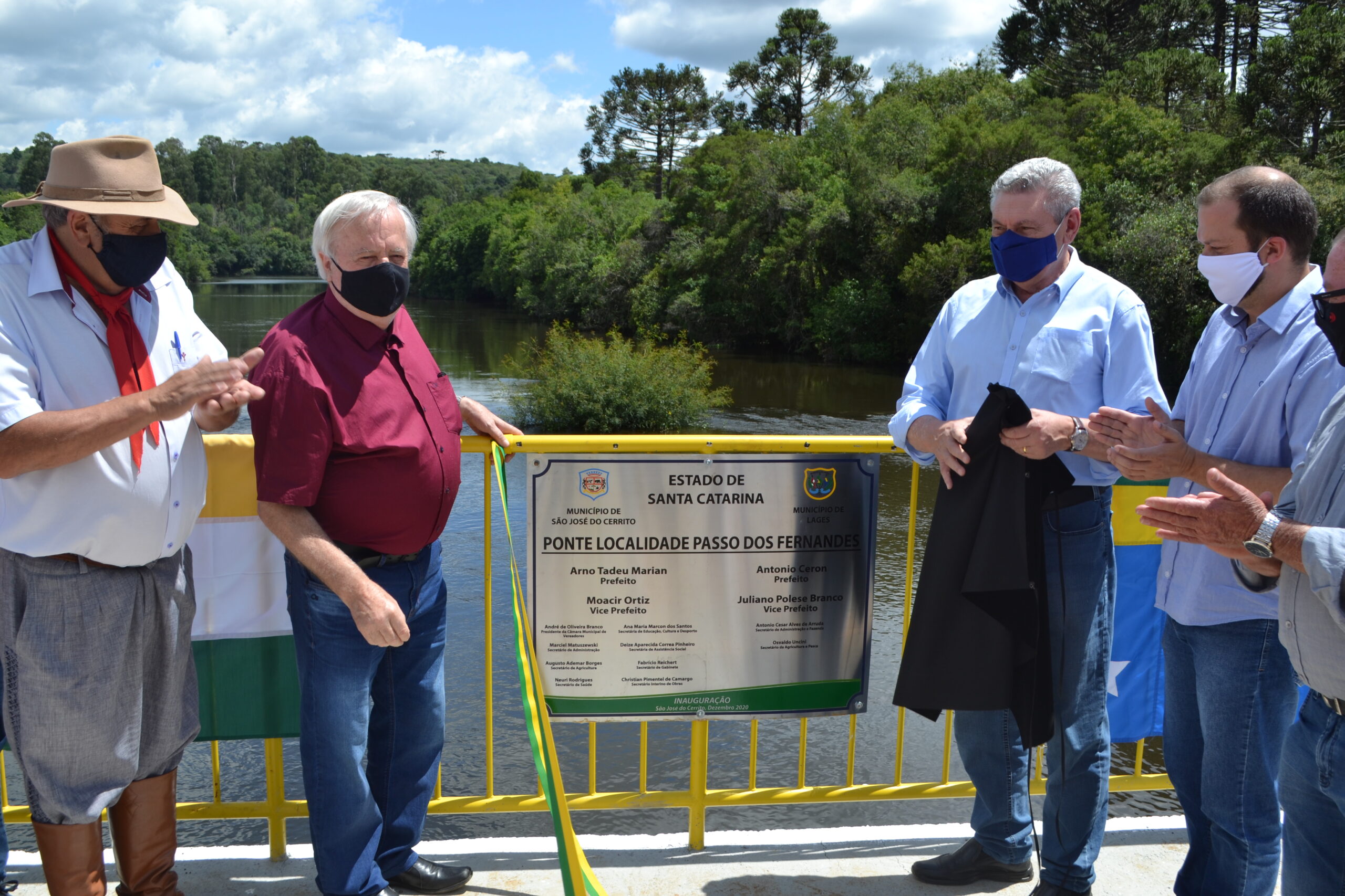 Leia mais sobre o artigo Inaugurada a Ponte da localidade Passo dos Fernandes