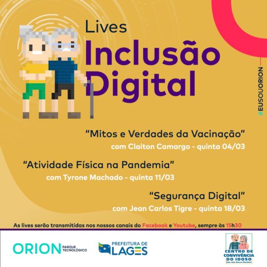 Leia mais sobre o artigo Lives de Inclusão Digital discutem temas direcionados à Melhor Idade