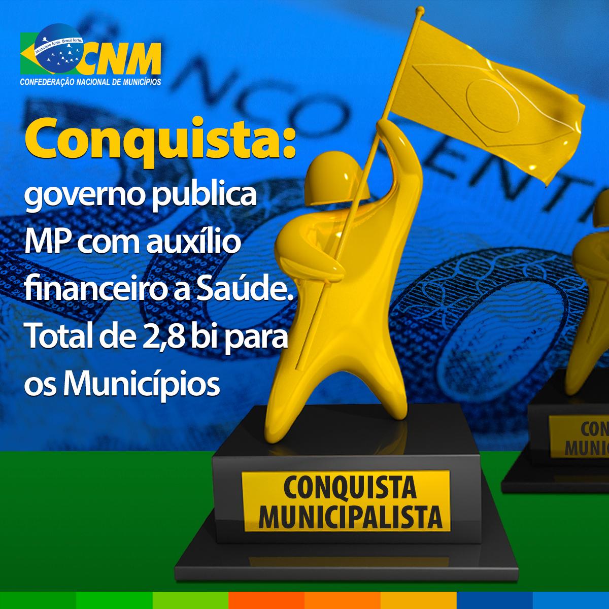 Você está visualizando atualmente Conquista: governo federal publica MP com auxílio financeiro à saúde dos Municípios