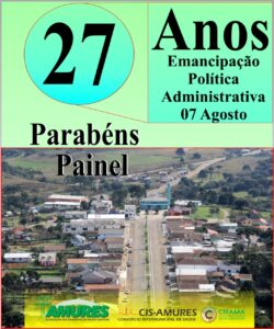 Leia mais sobre o artigo Amures parabeniza Painel pelos 27 anos de emancipação política e administrativa