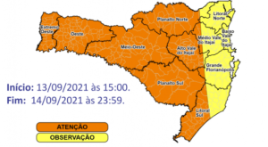 Leia mais sobre o artigo Defesa Civil alerta para temporais e chuvas volumosas