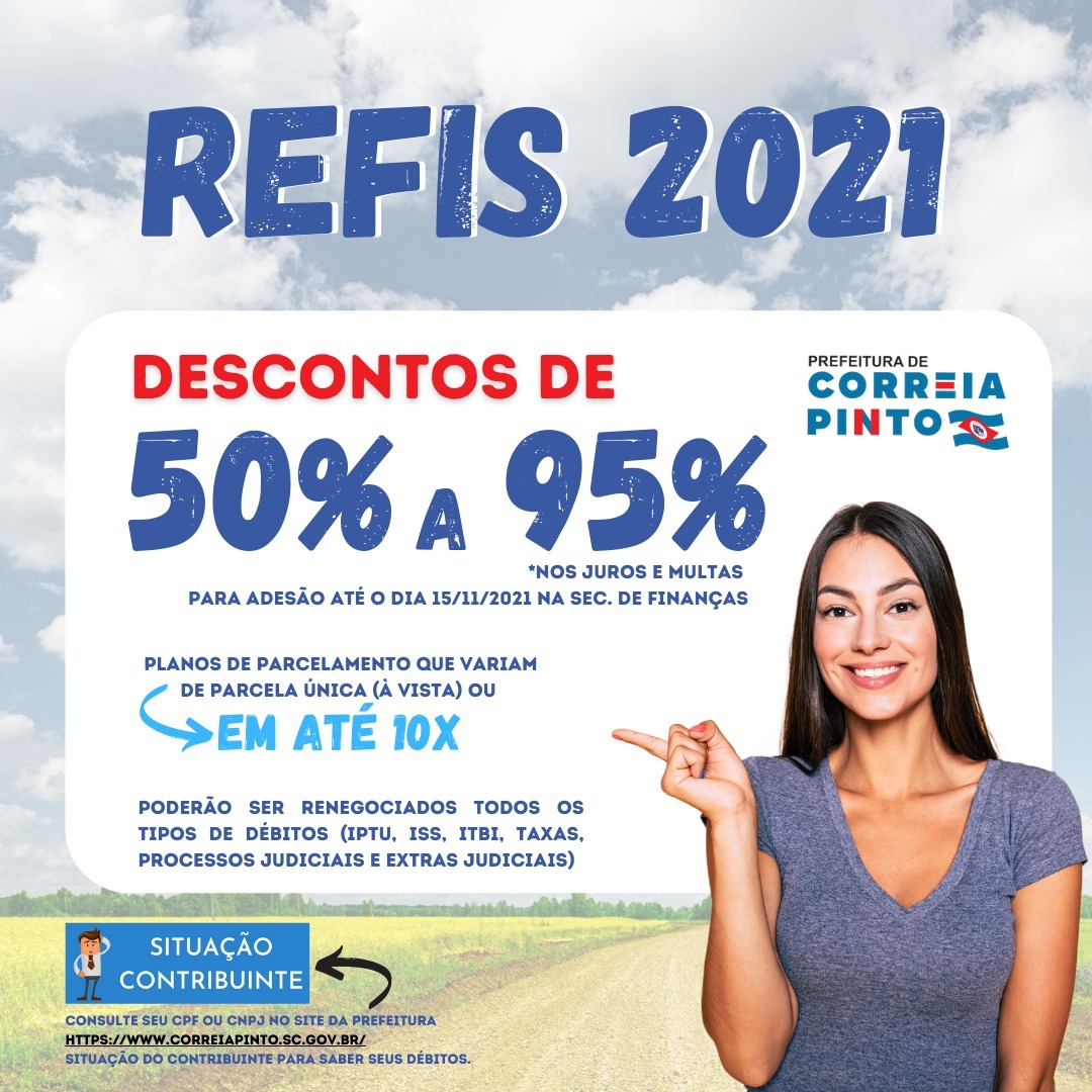 Leia mais sobre o artigo Prefeitura de Correia Pinto oferece descontos de até 95% em juros e multa para a quitação de dívidas até o dia 15 de novembro