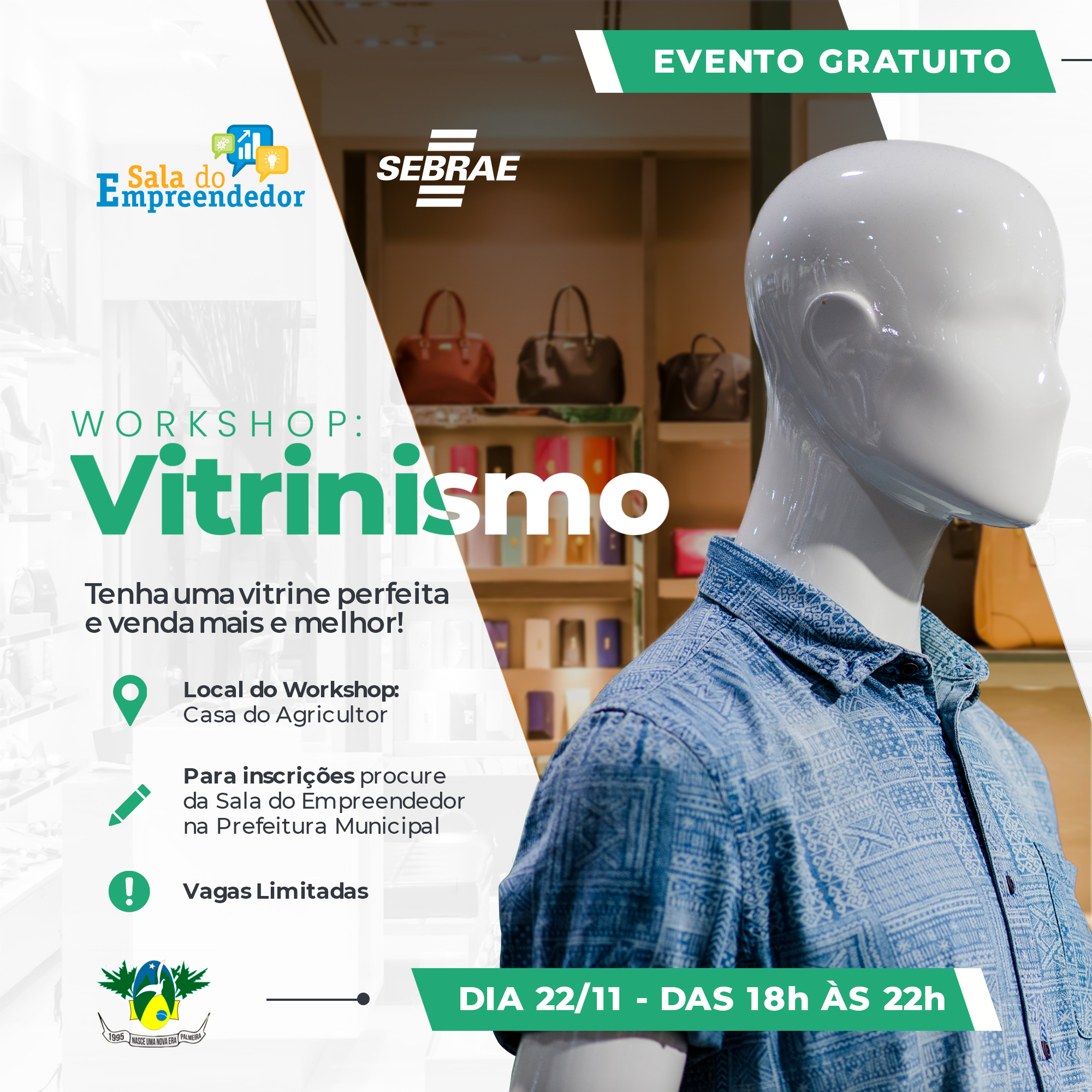 Você está visualizando atualmente Prefeitura de Palmeira com apoio do Sebrae realiza Workshop de Vitrinismo