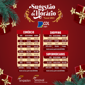 Você está visualizando atualmente Confira como vai ficar o horário do comércio e supermercados no Natal