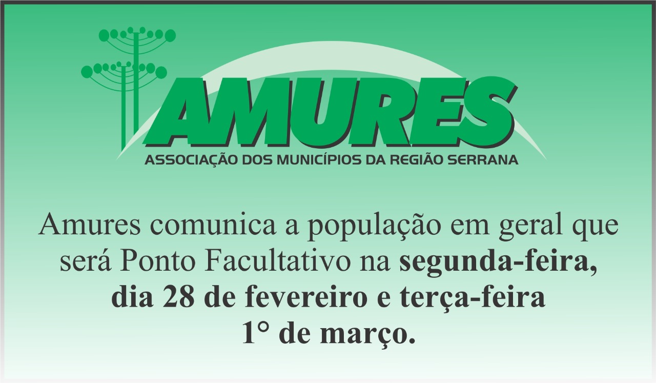 Leia mais sobre o artigo Amures terá ponto facultativo segunda e terça-feira