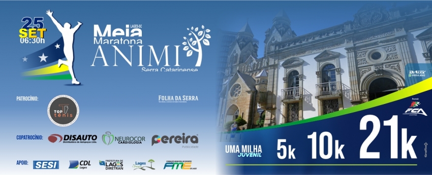 Leia mais sobre o artigo Meia Maratona – Animi – Serra Catarinense será neste domingo (25), em Lages