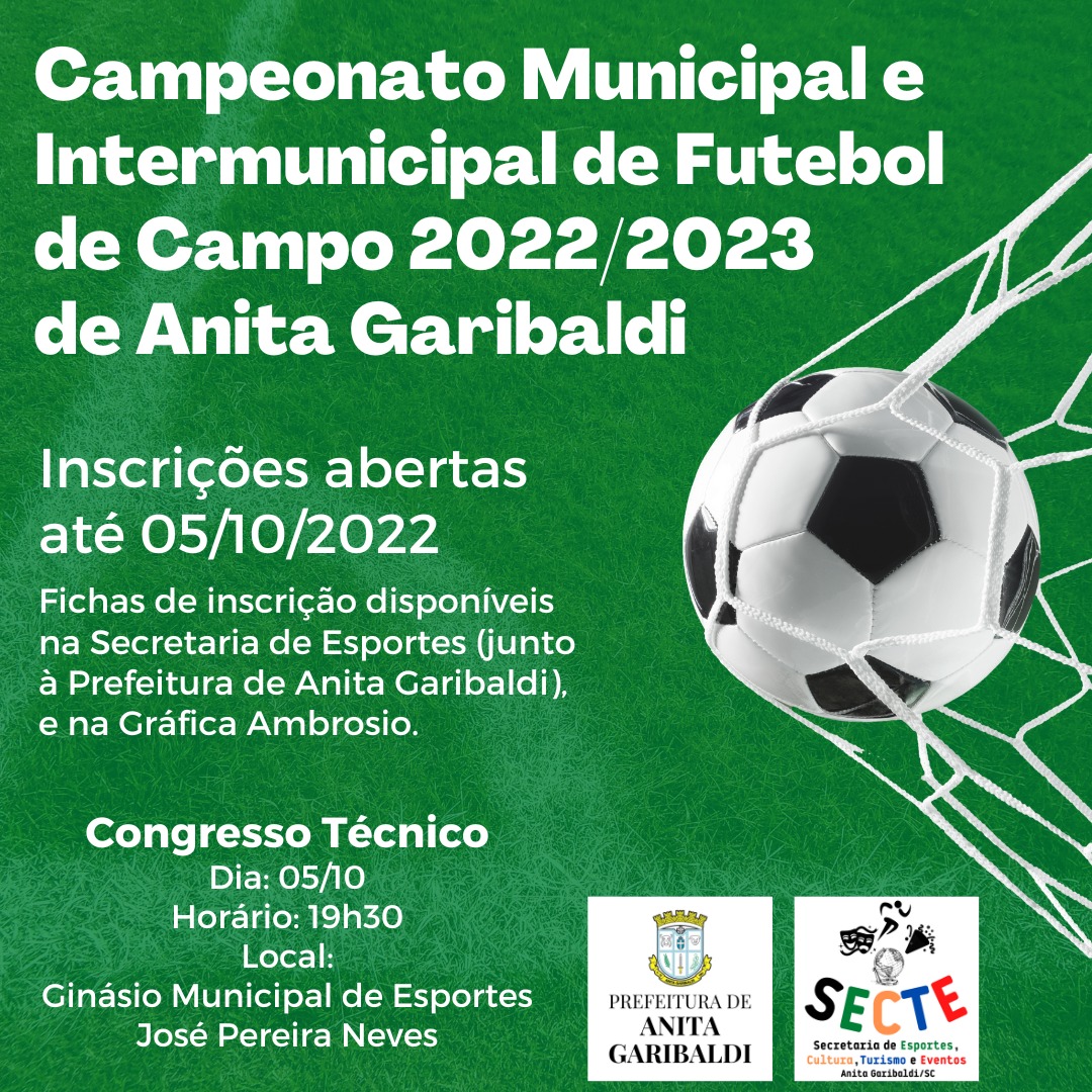 Você está visualizando atualmente Inscrições abertas para o Campeonato de Campo de Anita Garibaldi