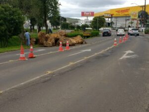 Leia mais sobre o artigo Prefeitura de Lages realiza trabalho de contenção nas margens do rio Carahá