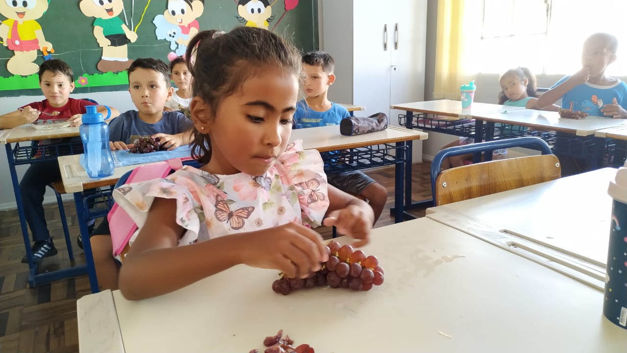 Você está visualizando atualmente Frutas sazonais oferecem mais opções de alimento na merenda escolar, em Lages