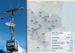 Leia mais sobre o artigo Os dados da nova Estação Meteorológica de Bom Retiro, já estão disponíveis no mapa digital lançado pela Secretaria de Proteção e Defesa Civil