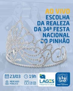 Leia mais sobre o artigo Escolha da realeza da Festa do Pinhão é neste sábado